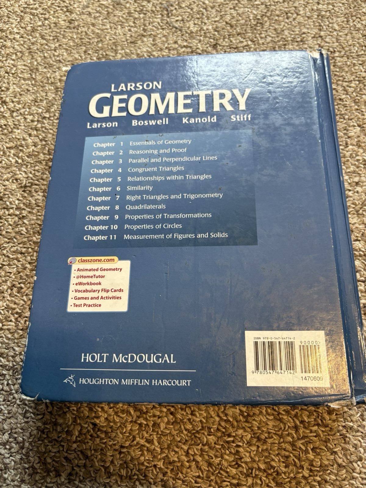 Holt McDougal Larson Geometry Textbook – Hardcover