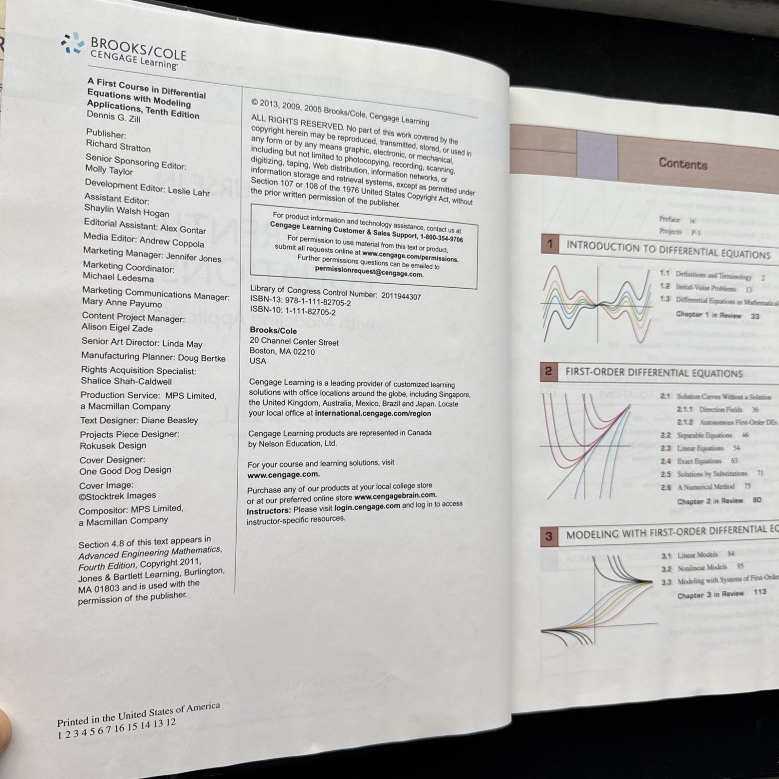 First Course in Differential Equations with Modeling Applications by Dennis Zill