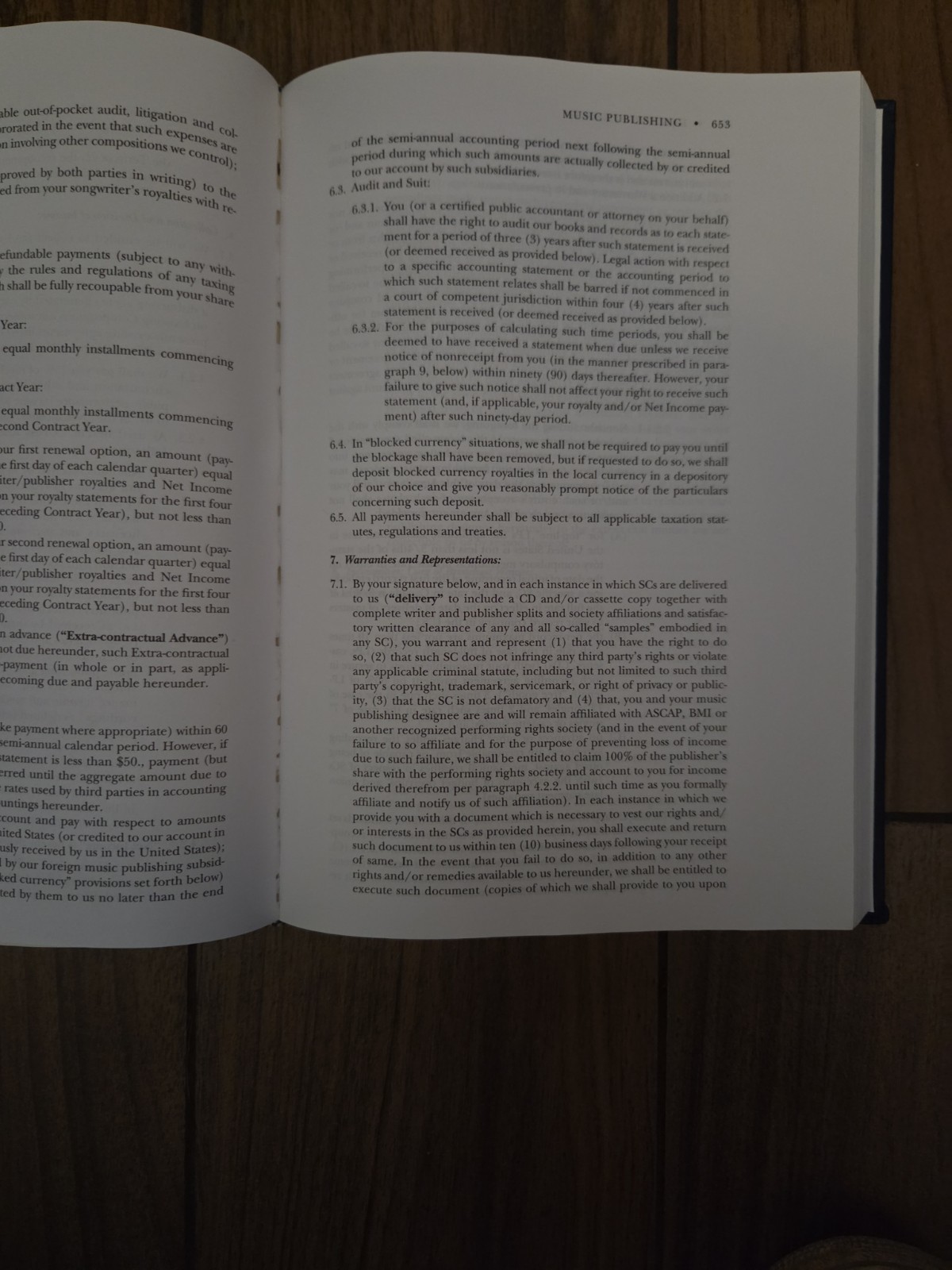 Law and Business of the Entertainment Industries 5th Edition Hardcover