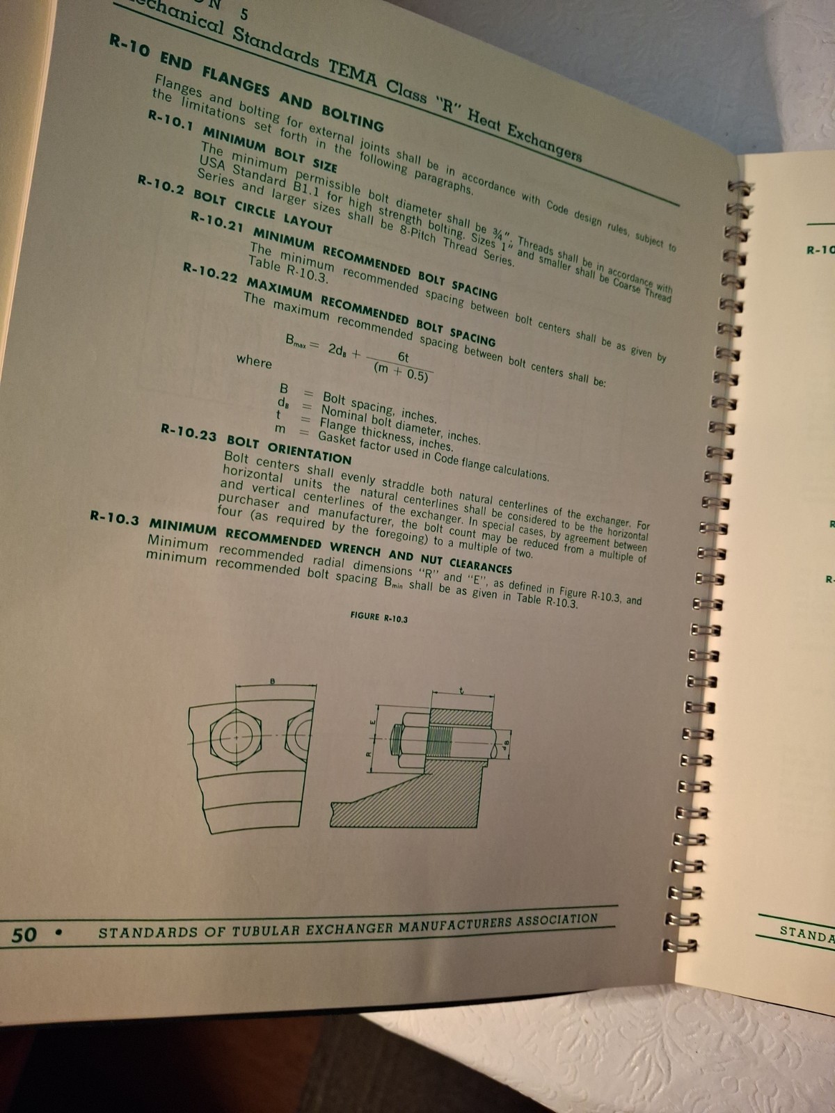 Standards Of Tubular Exchanger Manufacturers Association, 5th Ed. 3rd Ptg. 1972
