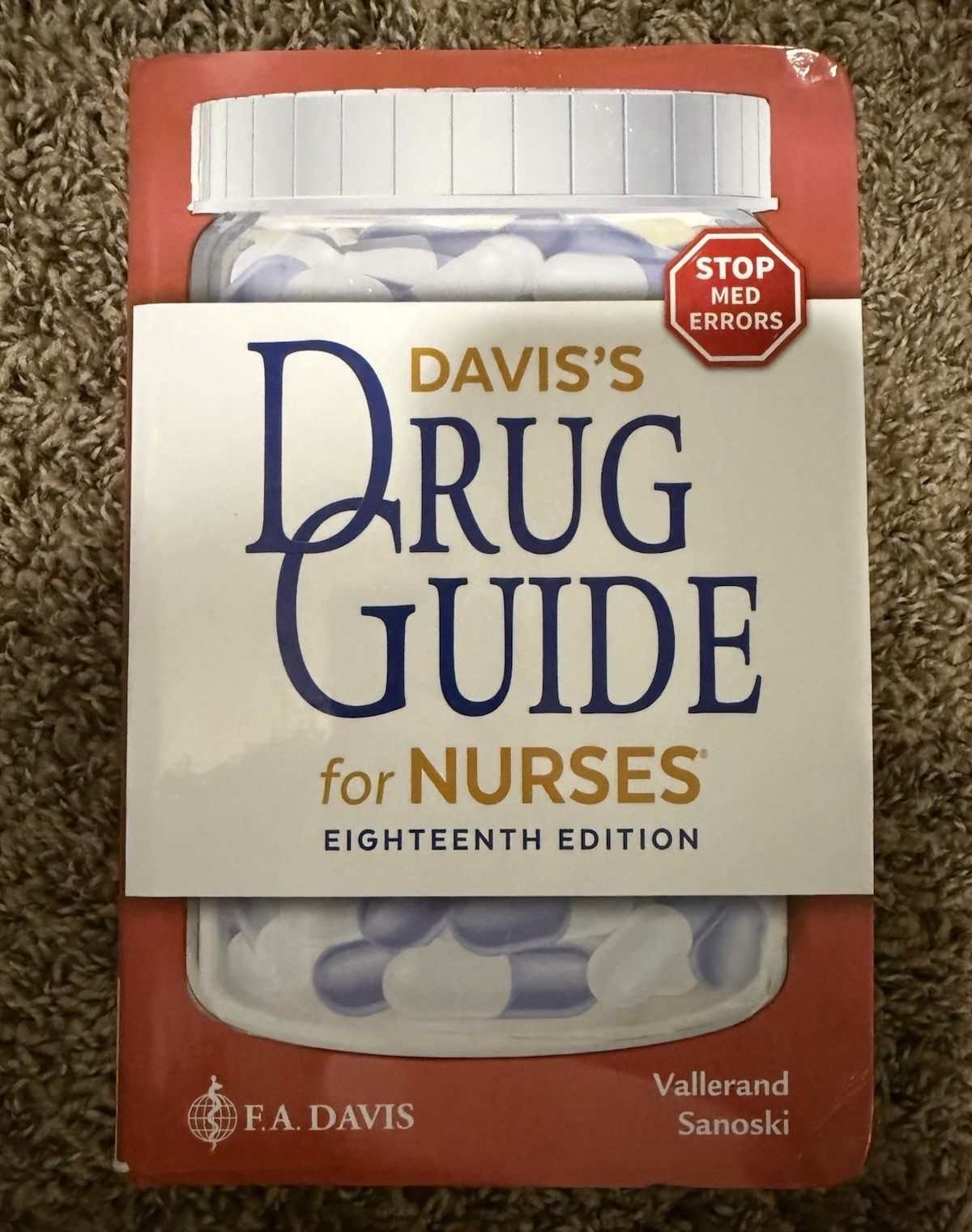 F.A. Davis Davis’s Drug Guide for Nurses 18th Ed 2023 Paperback, Vallerand