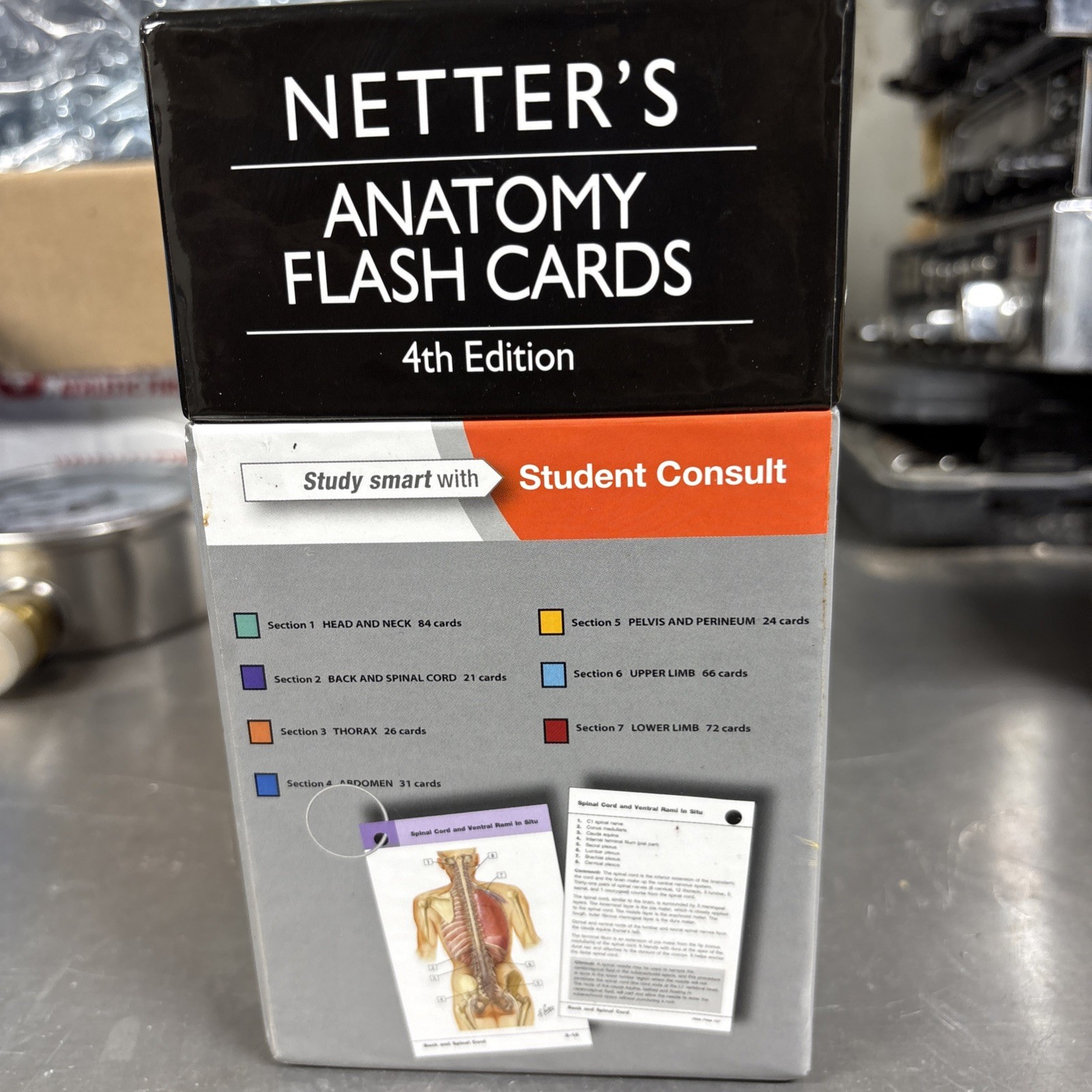 NETTER’S ANATOMY Flash Cards with Ring 4th Edition Medical Nursing Medicine