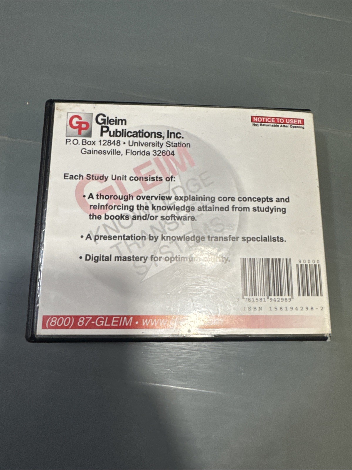 Gleim CPA Audio Review CD First Disc Only 2004-2005 CBT Edition