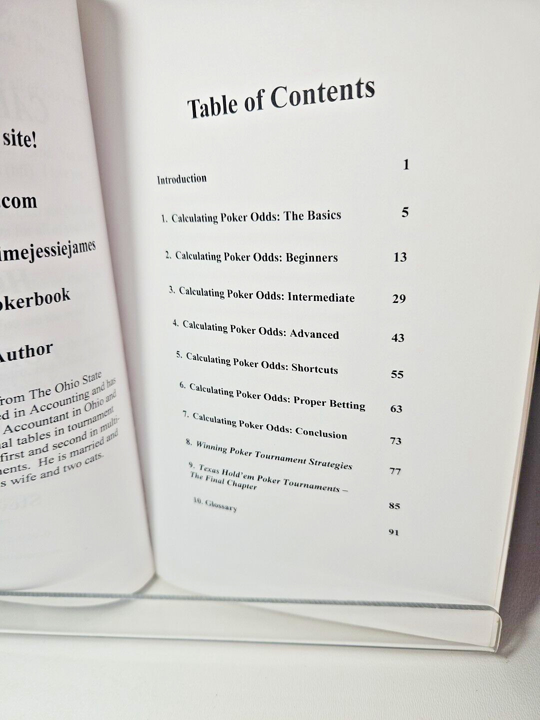 Calculating Texas Holdem Poker Odds Made Easy – Paperback – VERY GOOD