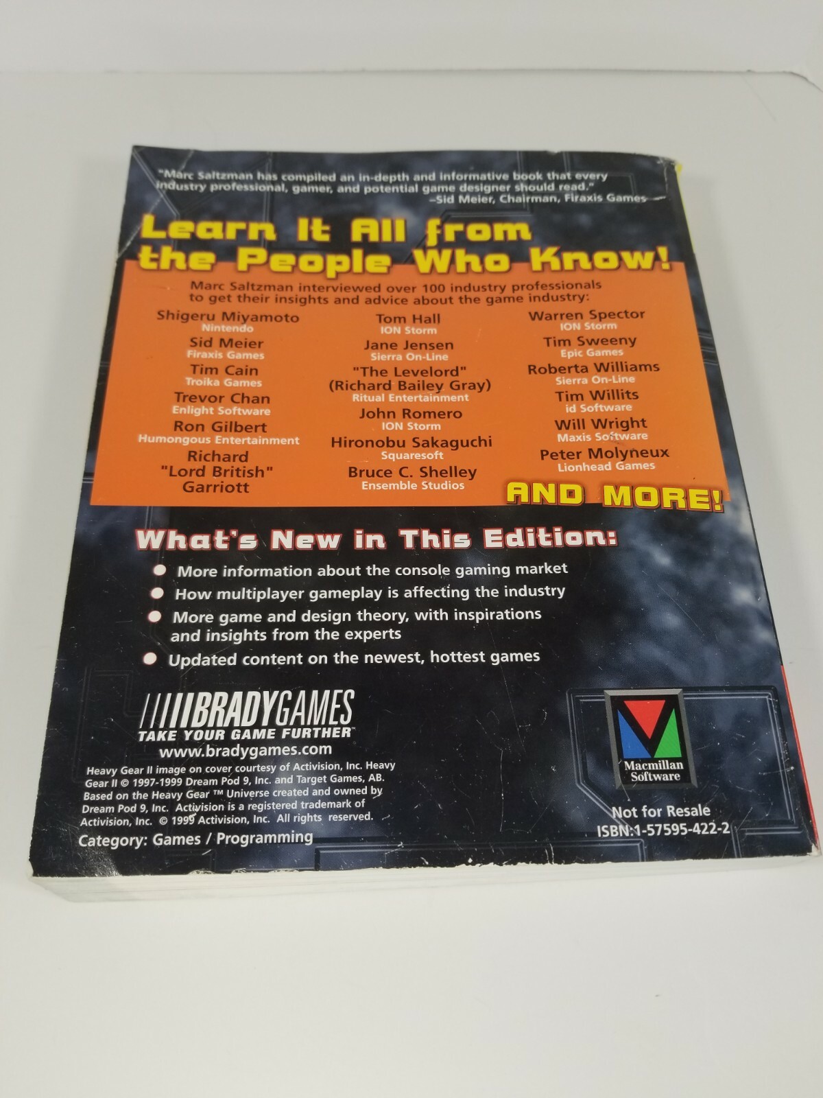 Game Design: Secret of the Sages (Brady Games) Second Edition