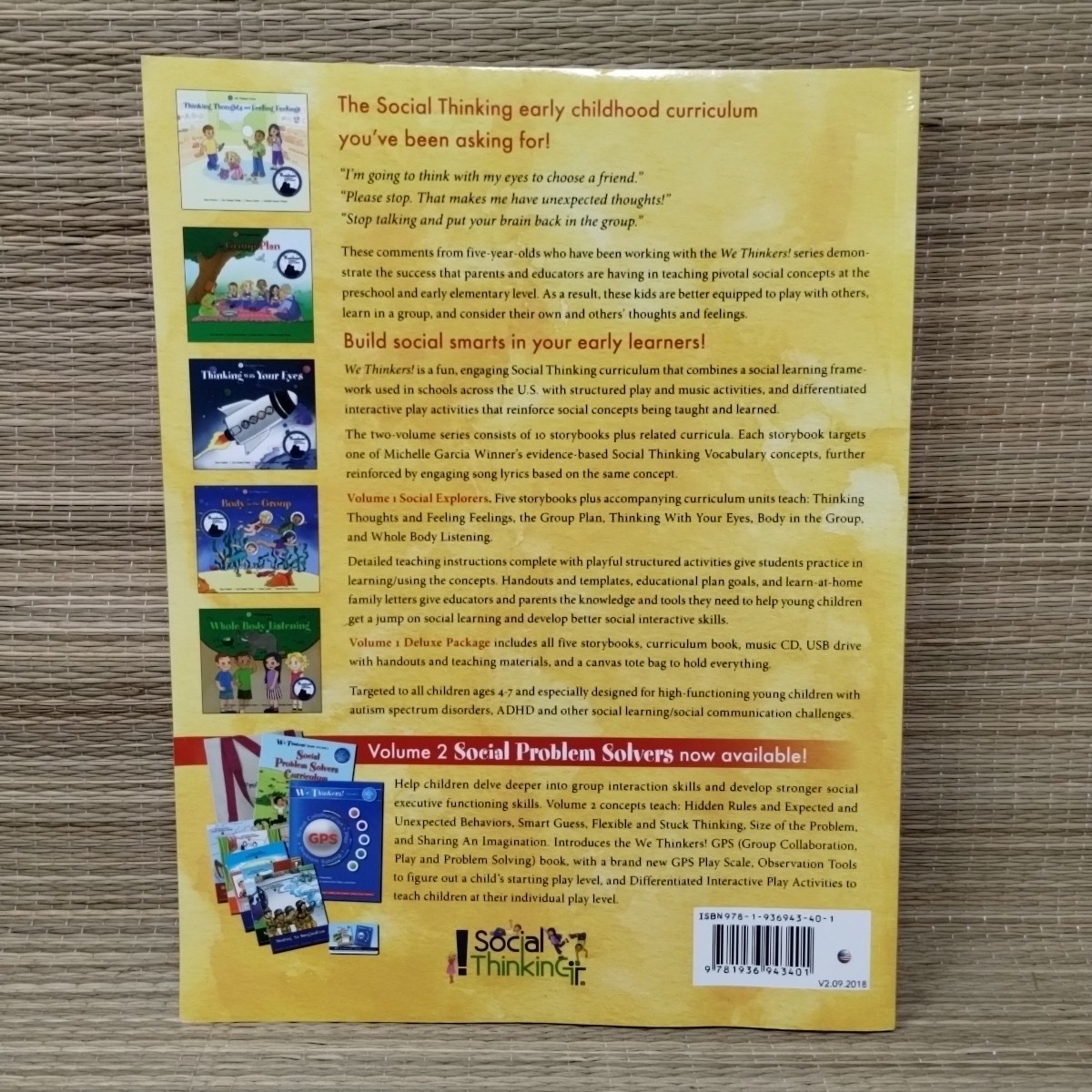 We Thinkers! Volume 1 Social Explorers Curriculum + USB Drive (No Storybooks)
