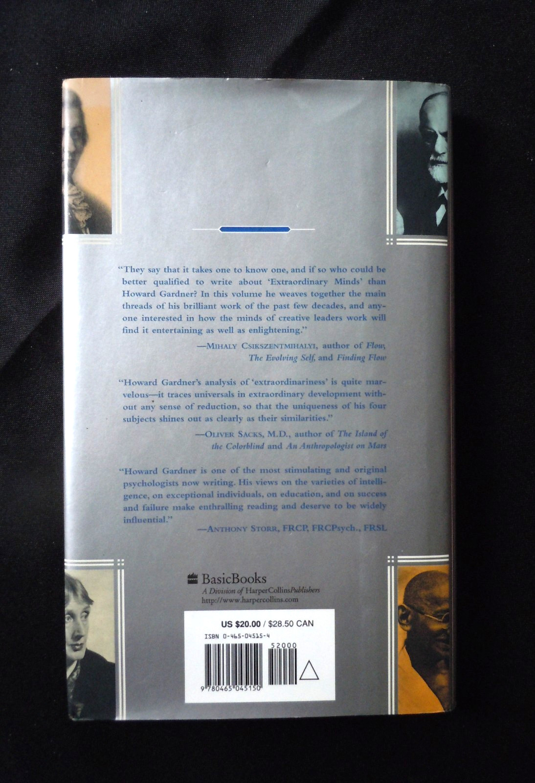Extraordinary Minds Portraits of Exceptional Individuals 1st ed /Howard Gardner