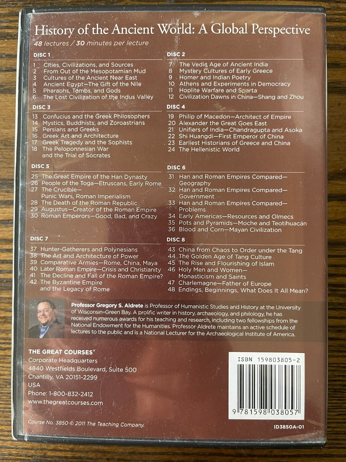 History of the Ancient World: A Global Perspective DVD 2011 8-Disc Set : VG