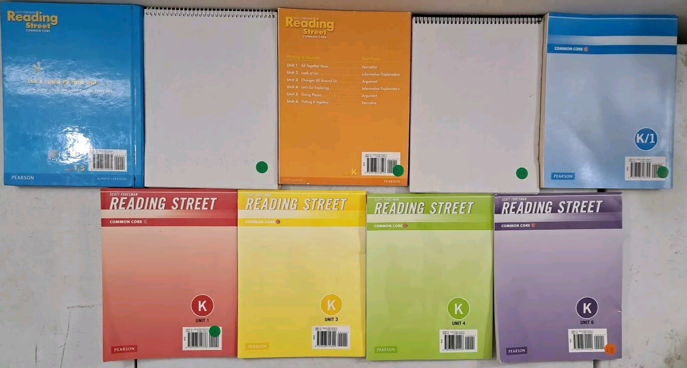 Scott Foresman READING STREET K/1-Teacher & Student-Lot of 9