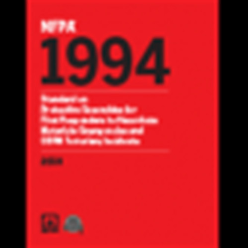 NFPA 1994: Standard on Protective Ensembles for First Responders to CBRN 2018 PB