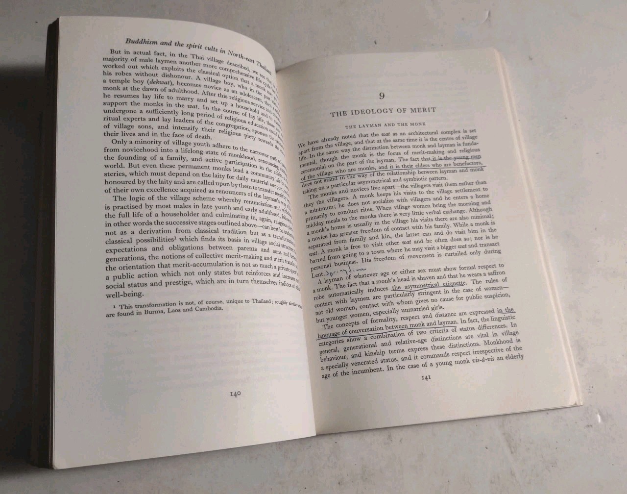 Buddhism and the Spirit Cults in North-East Thailand Cambridge University Press.