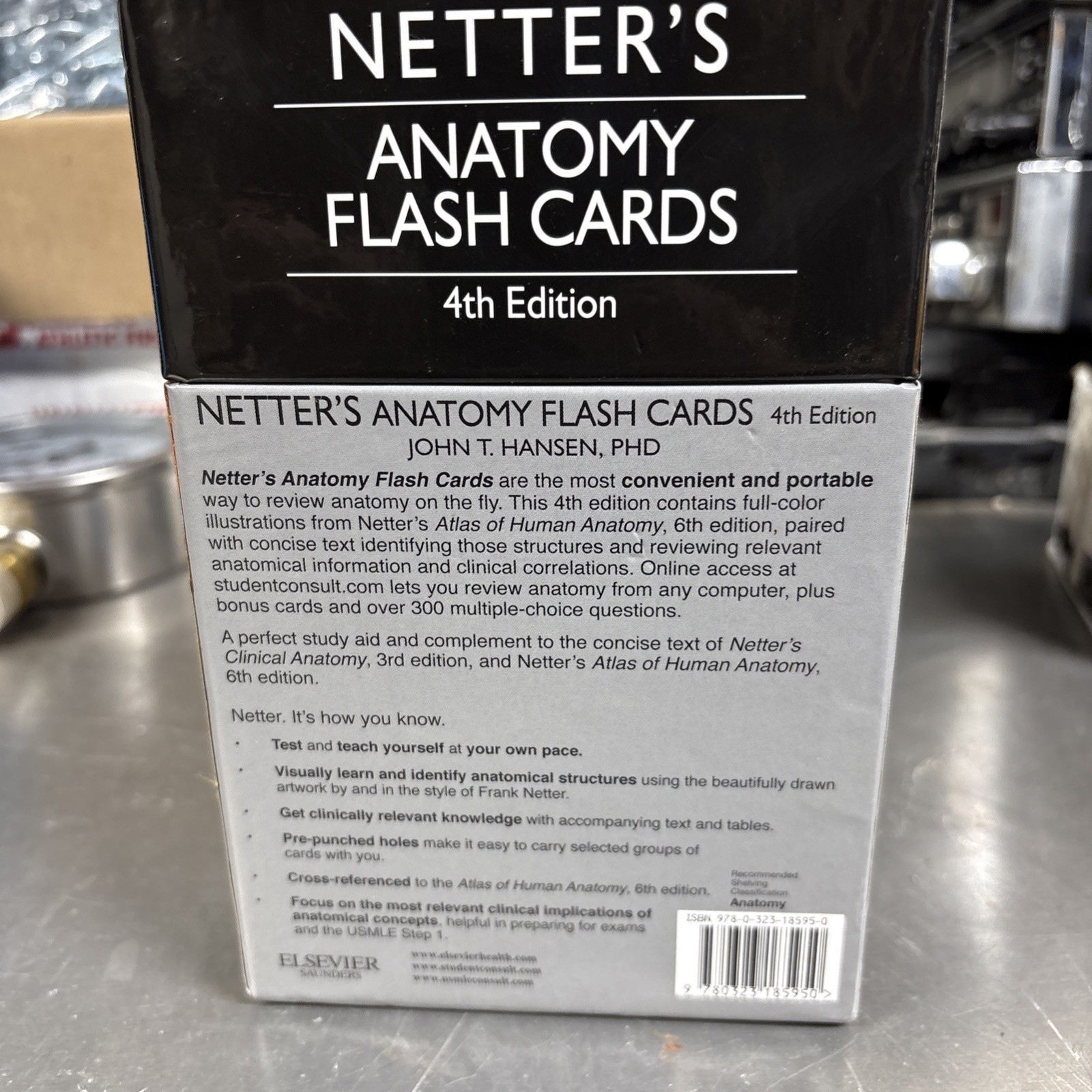 NETTER’S ANATOMY Flash Cards with Ring 4th Edition Medical Nursing Medicine