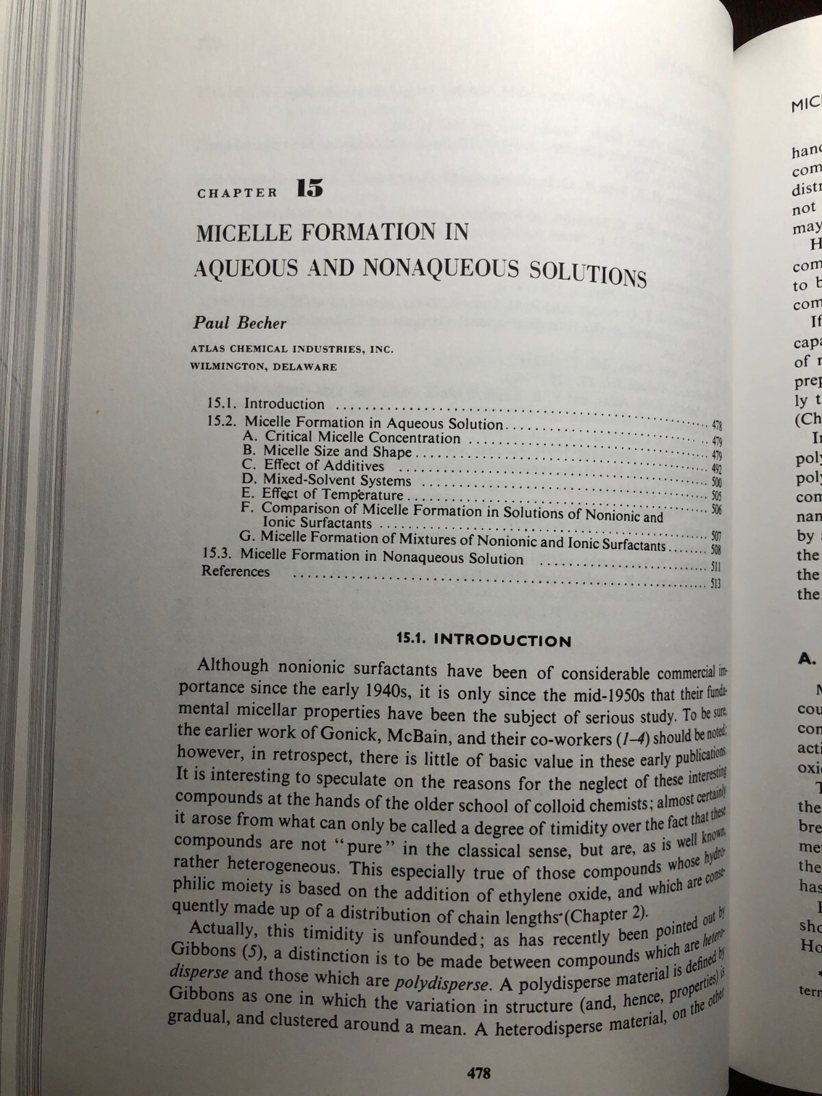 Nonionic Surfactants Volume 1 / Chemical Engineering & Biophysics Reference