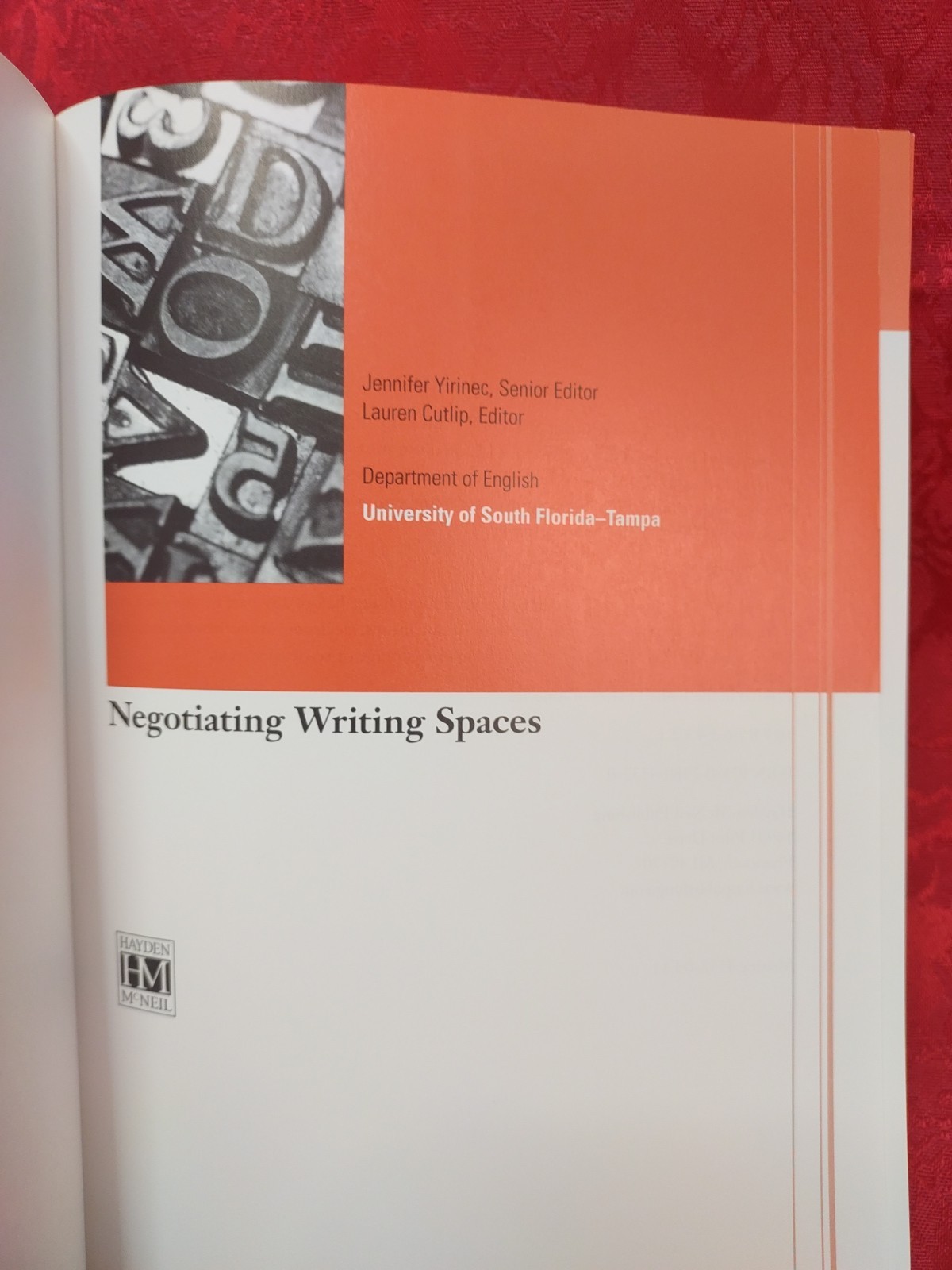 Negotiating Writing Spaces For USF-Tampa 2011 Paperback Very Good Hayden McNeil