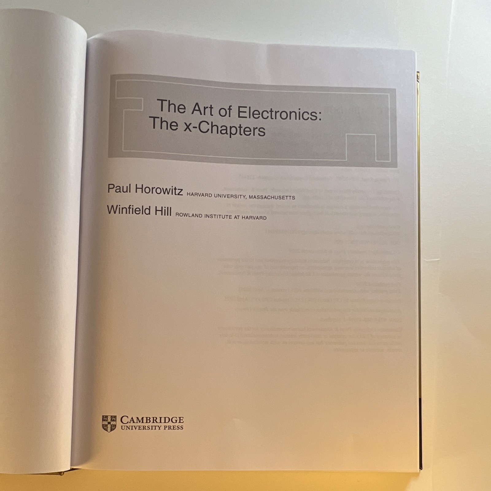 Art of Electronics: The X Chapters by Paul Horowitz and Winfield Hill