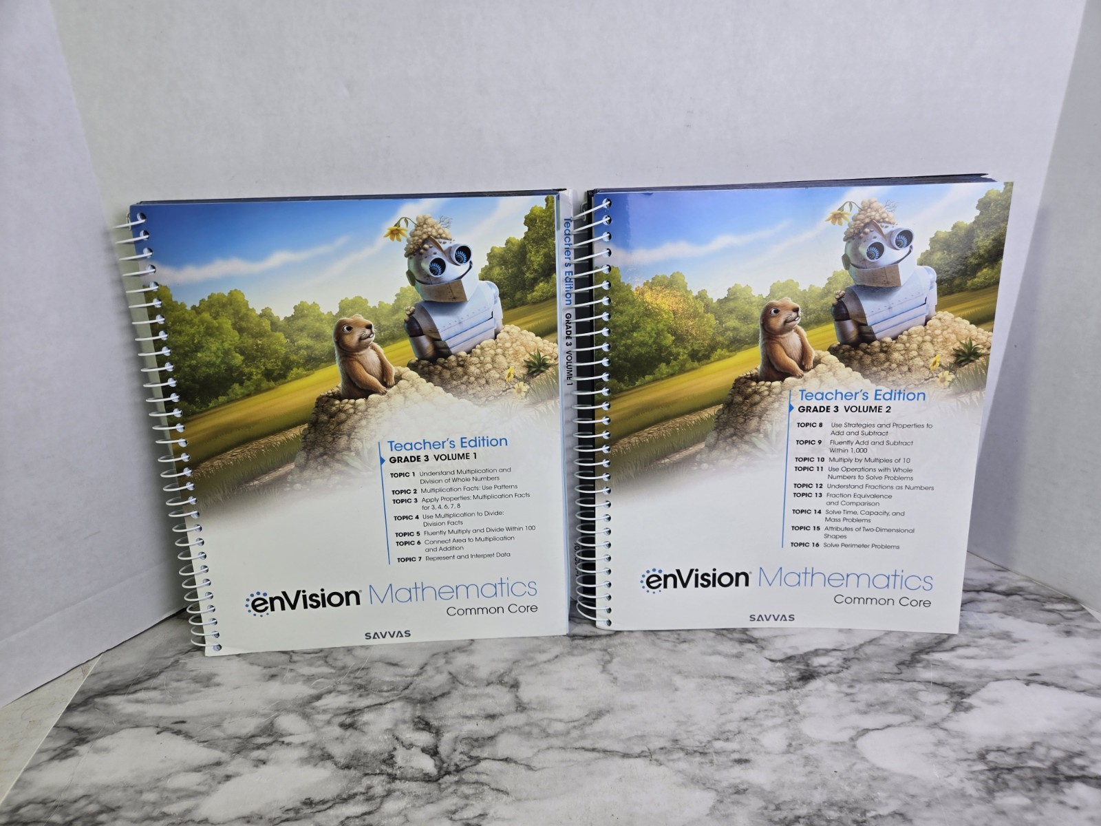 enVision Mathematics Common Core Teachers Edition Grade 3 Vol. 1 & 2 Savvas 2020