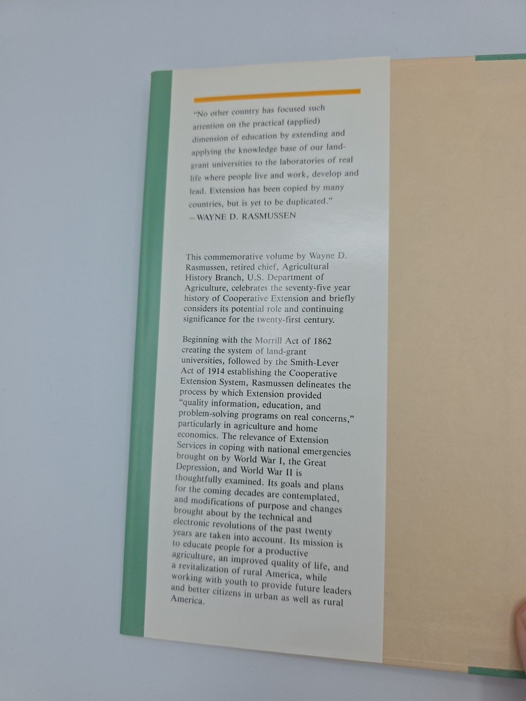 Taking the University to the People: Seventy Five Years of Cooperative Extension