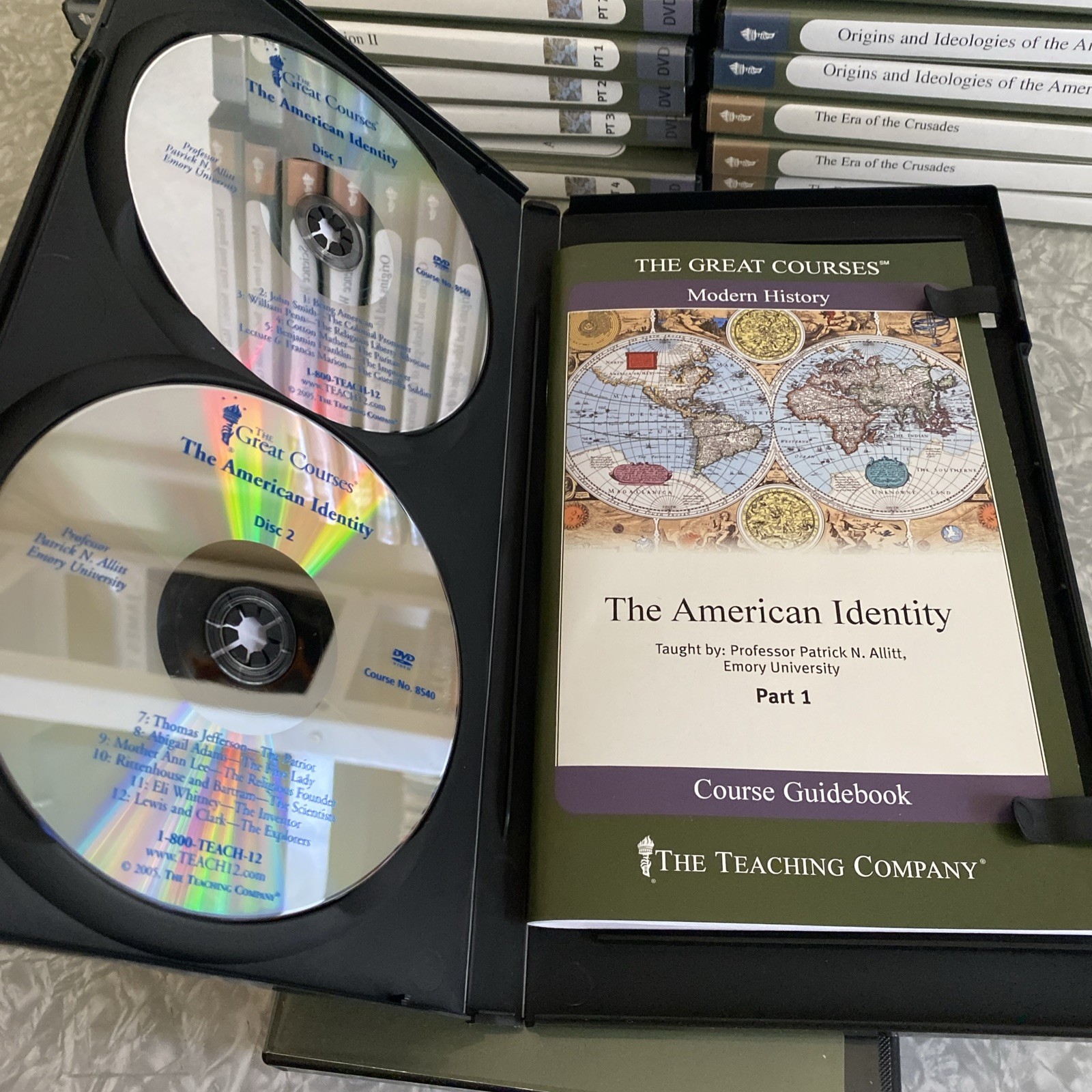 60-Disc The Great Courses DVD + Book Lot History of United States, Science, USA