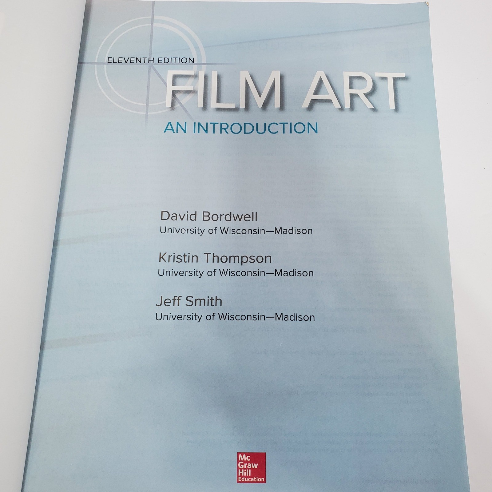Film Art An Introduction Eleventh Edition Textbook by McGraw Hill Paperback