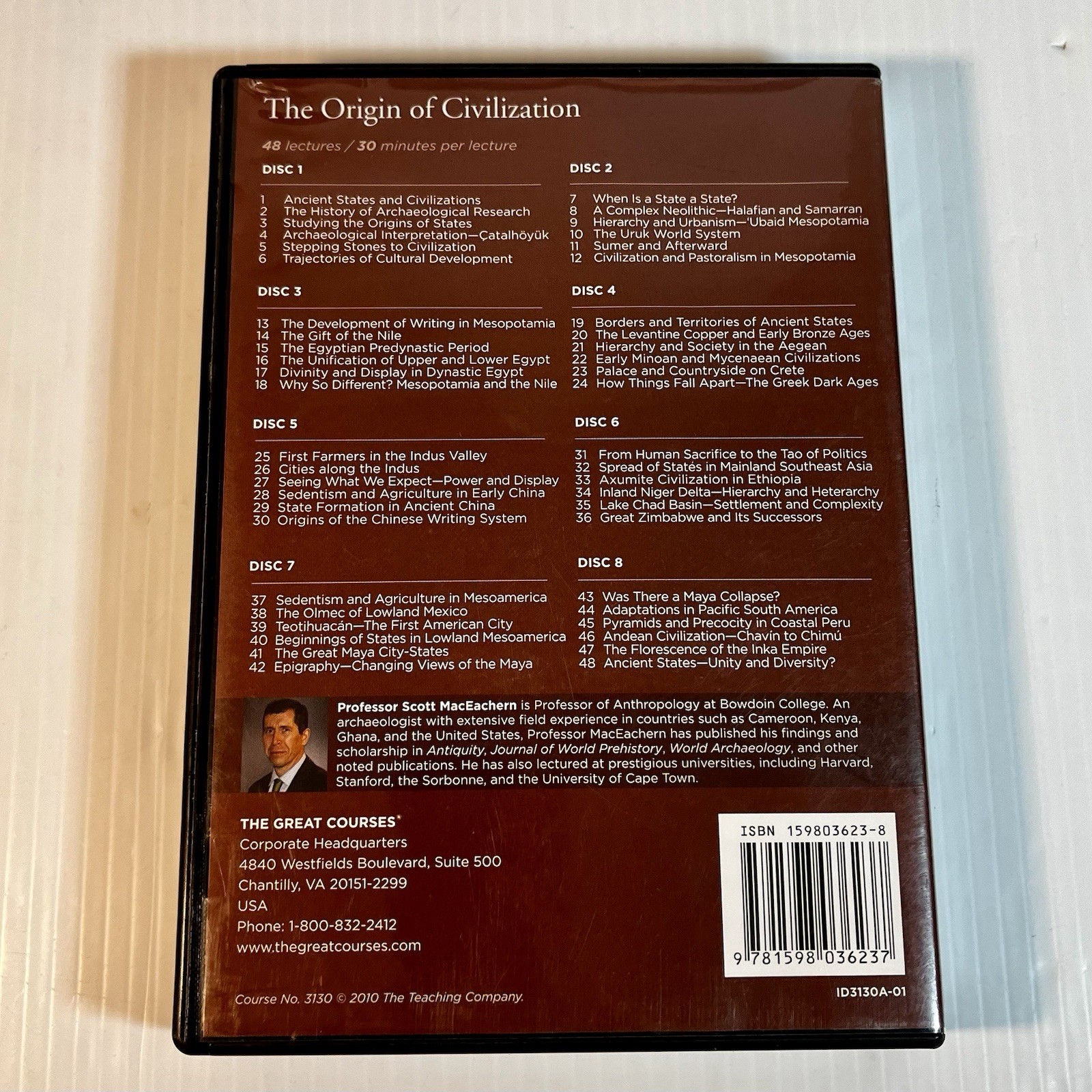 The Great Courses Lot of 39 Different Full Courses on DVDs (86 cases) Collegiate