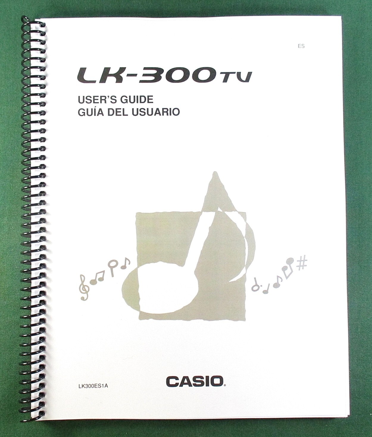 Casio LK-300TV Instruction Manual: 74 Pages Coil Bound & Protective Covers!