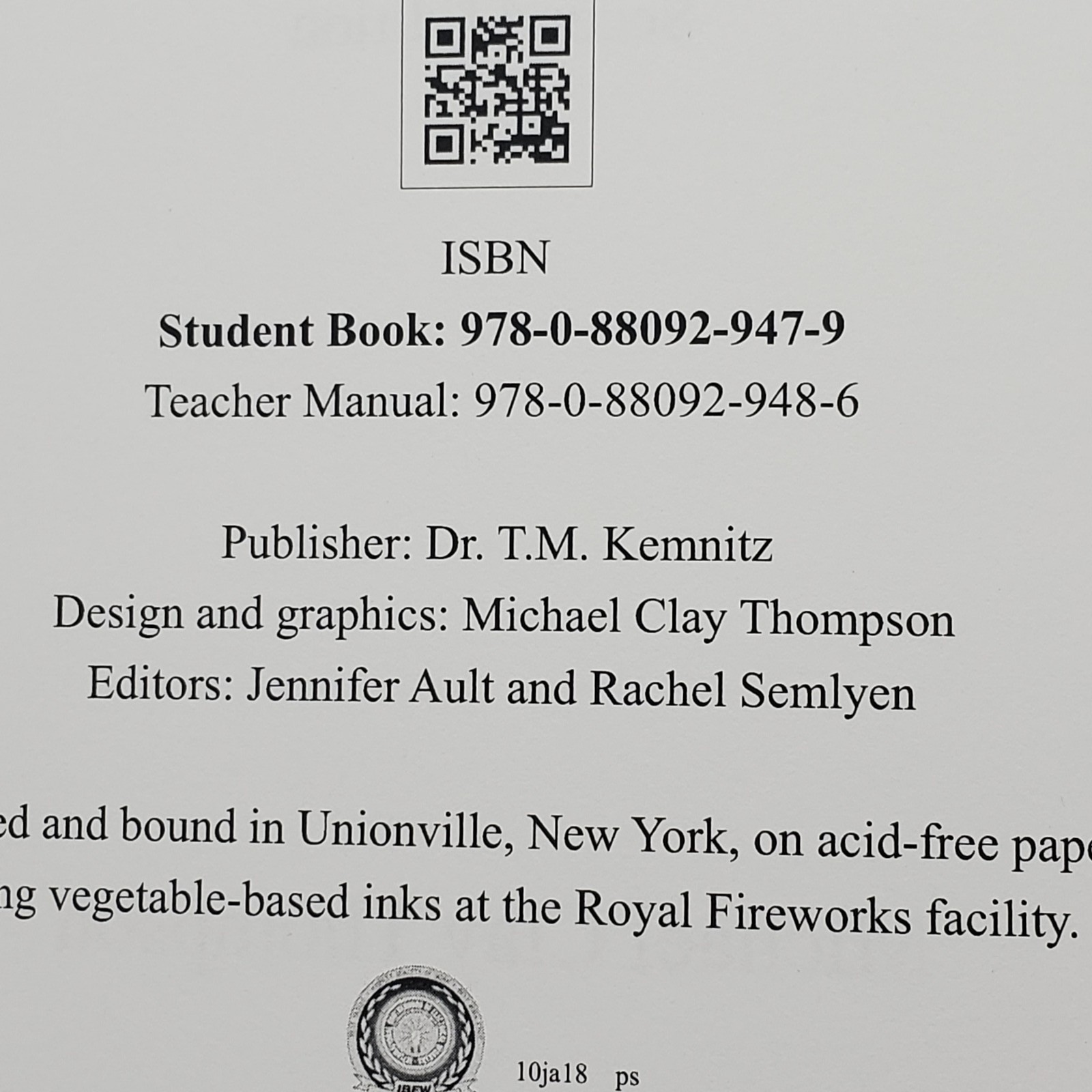 The Writing of Literature Student Book & Teacher Manual Michael Clay Thompson