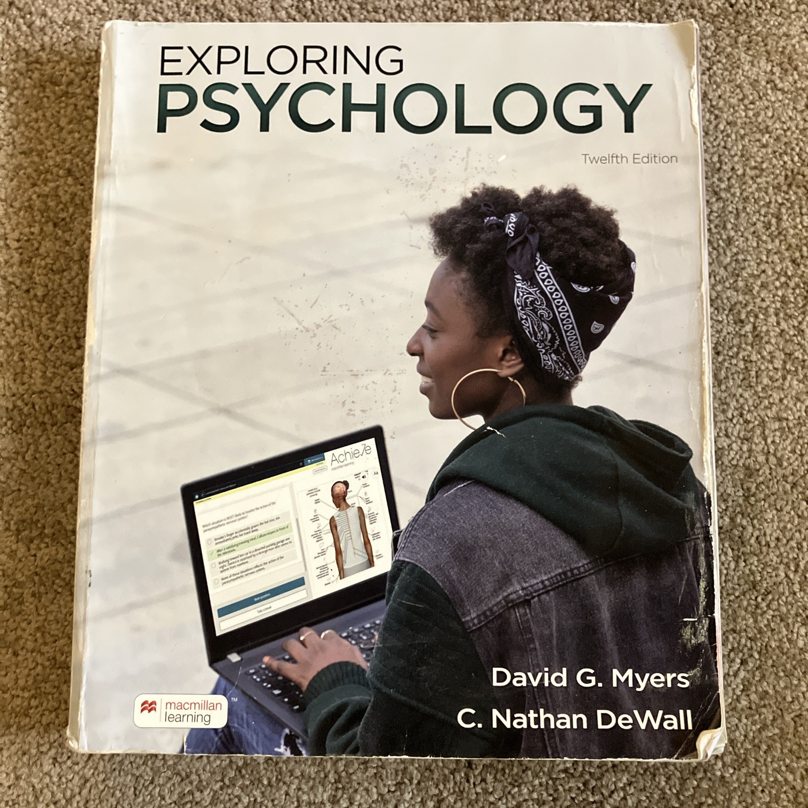Exploring Psychology – 12th Edition. Paperback by David G. Myers – Acceptable
