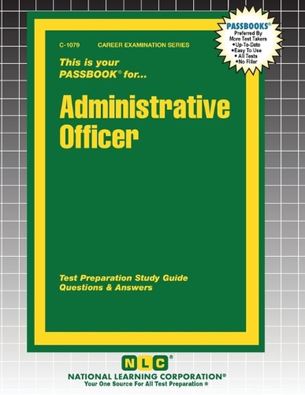 Administrative Officer by Passbooks Paperback Book