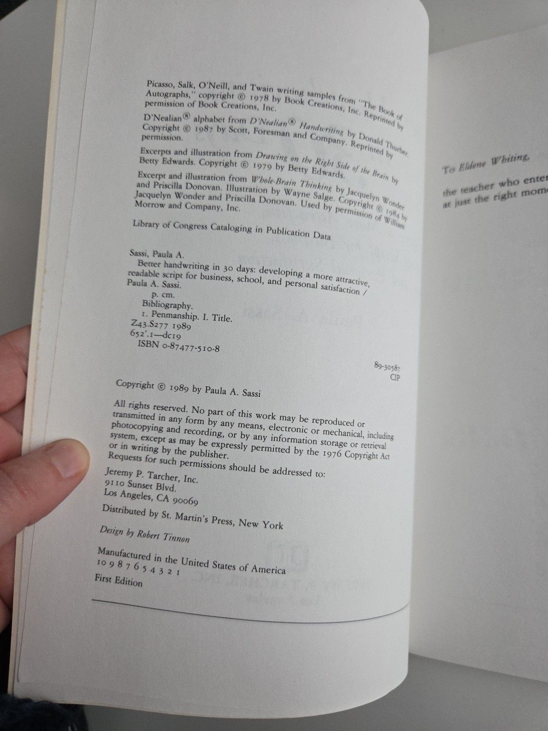 Better Handwriting in Thirty Days by Paula A. Sassi (1989, Trade Paperback)
