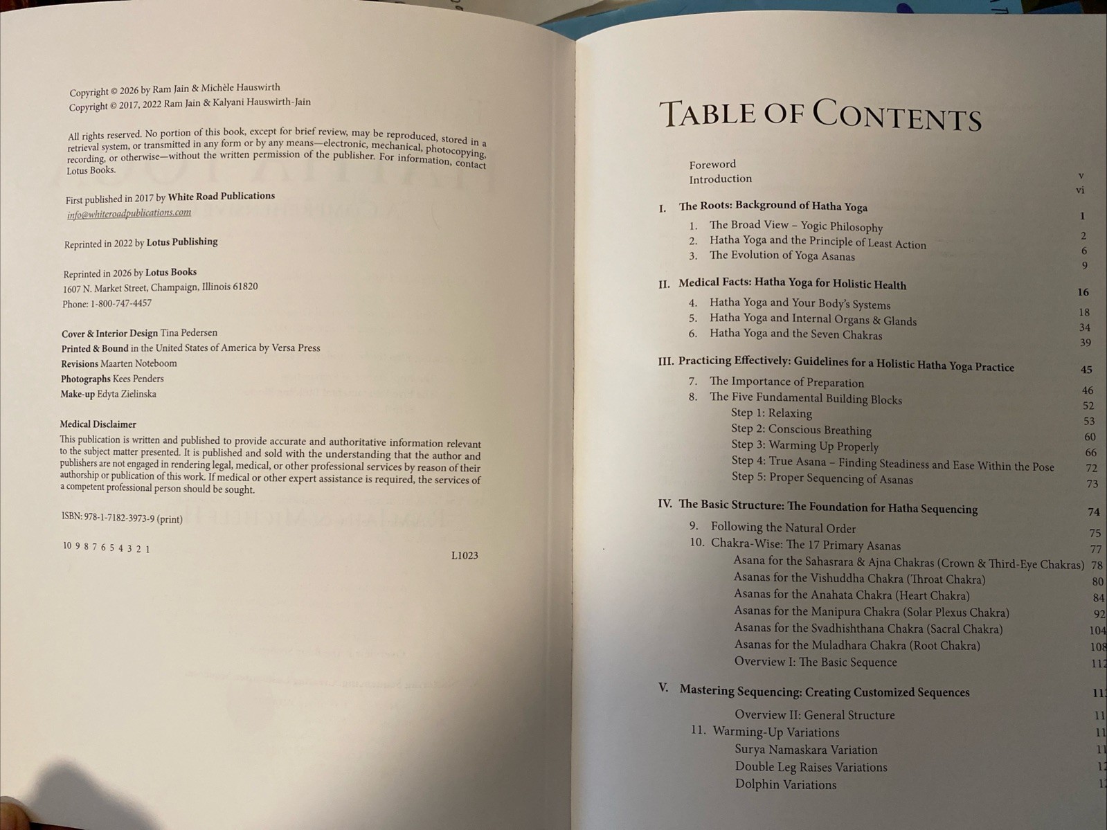 Hatha Yoga: A Comprehensive Guide Ram Jain & Michelle Hauswirth B/W Photos Instr
