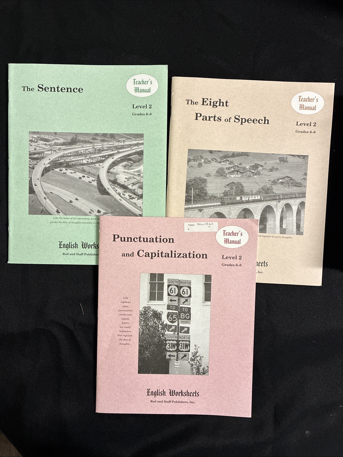 Rod and Staff Remedial English Worksheets Level 2 Teacher Manual Set – Three TEs