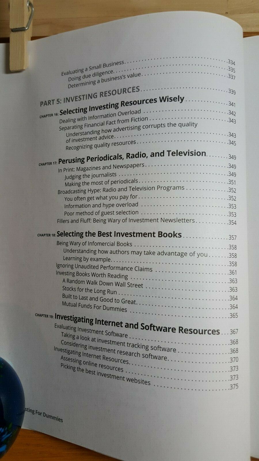 Investing for Dummies by Eric Tyson, MBA PB