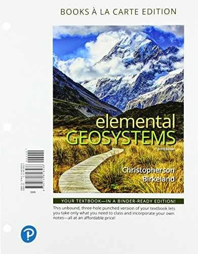 Elemental Geosystems – Loose Leaf, by Christopherson Robert; Cunha – Acceptable
