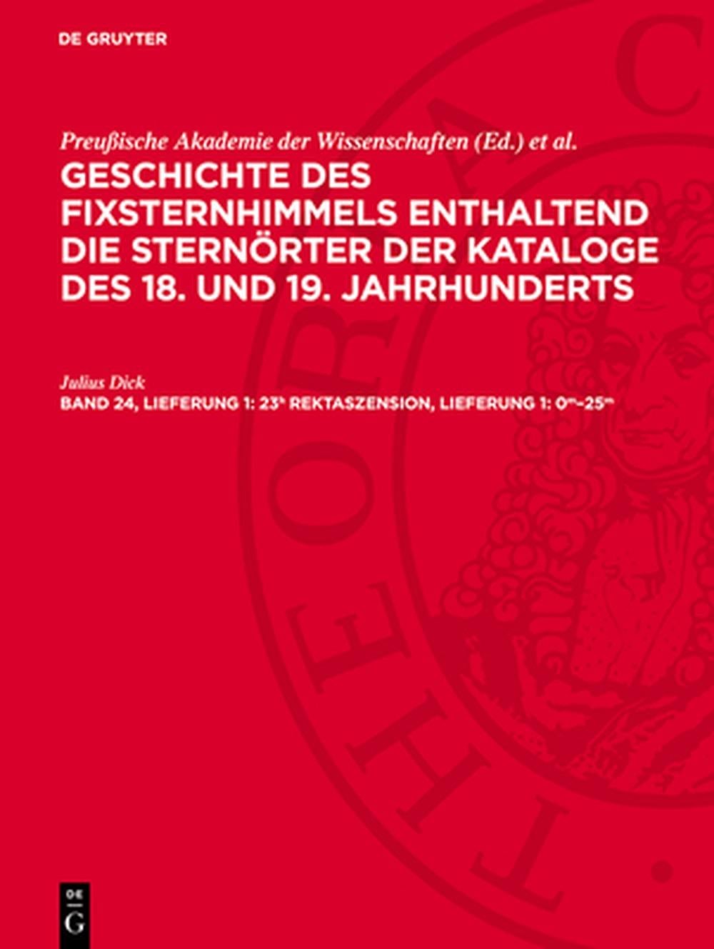 23h Rektaszension, Lieferung 1: 0m-25m: Avgfsk-B, Abteilung 2 by Julius Dick (Ge
