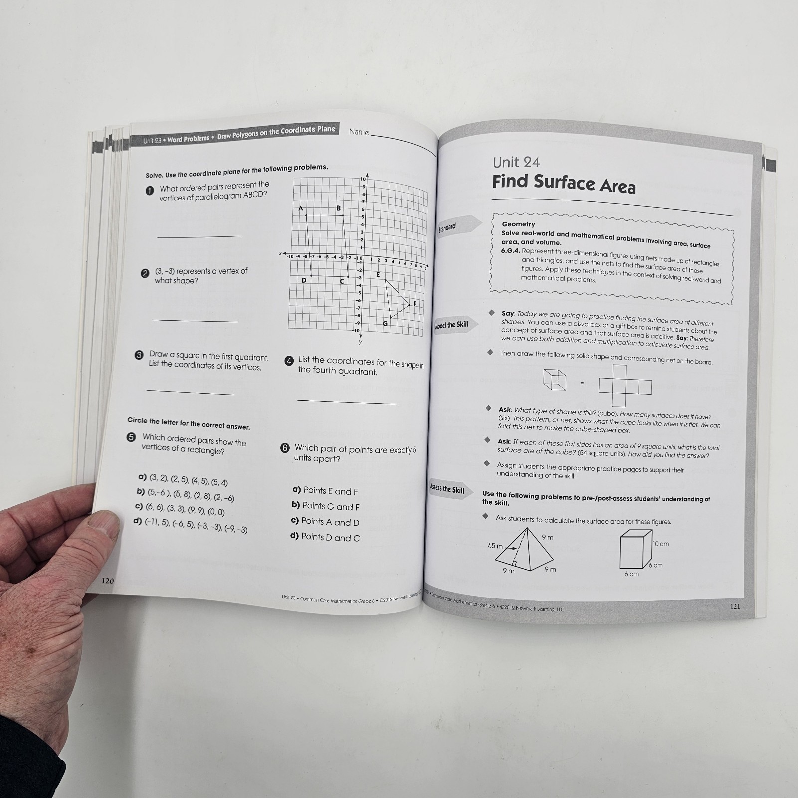 Common Core Math Grade 6 | Newmark Learning Workbook | Homeschool PB Acceptable