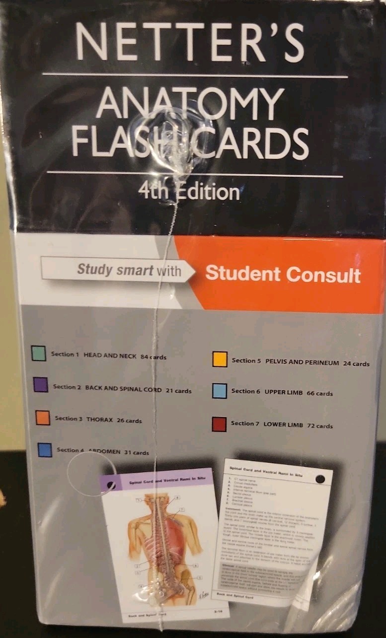 Netter Basic Science Ser.: Netter’s Anatomy Flash Cards : With Online Student…