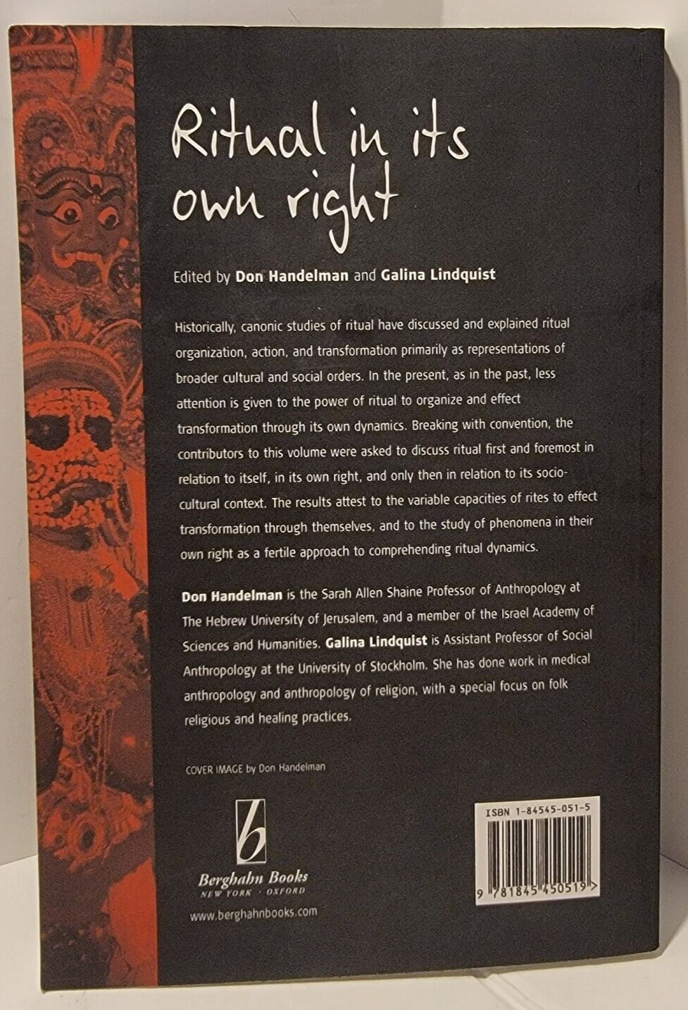 Ritual in Its Own Right: Handelman/Lundquist PB/LN/2005 (see photos)