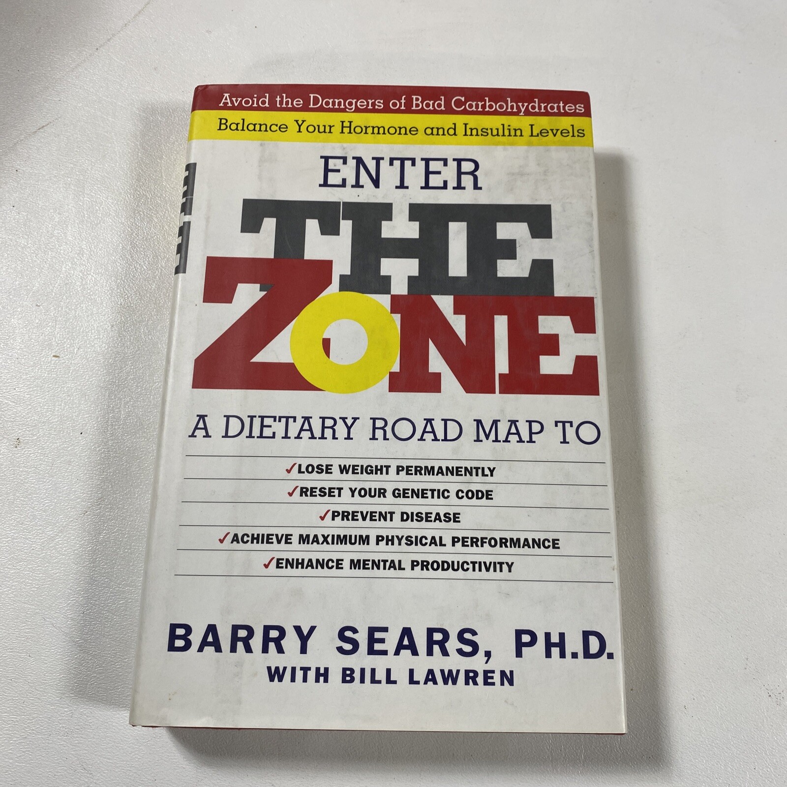 The Zone : A Dietary Road Map – Barry Sears (Dust Jacket, 1995, 1st Edition)