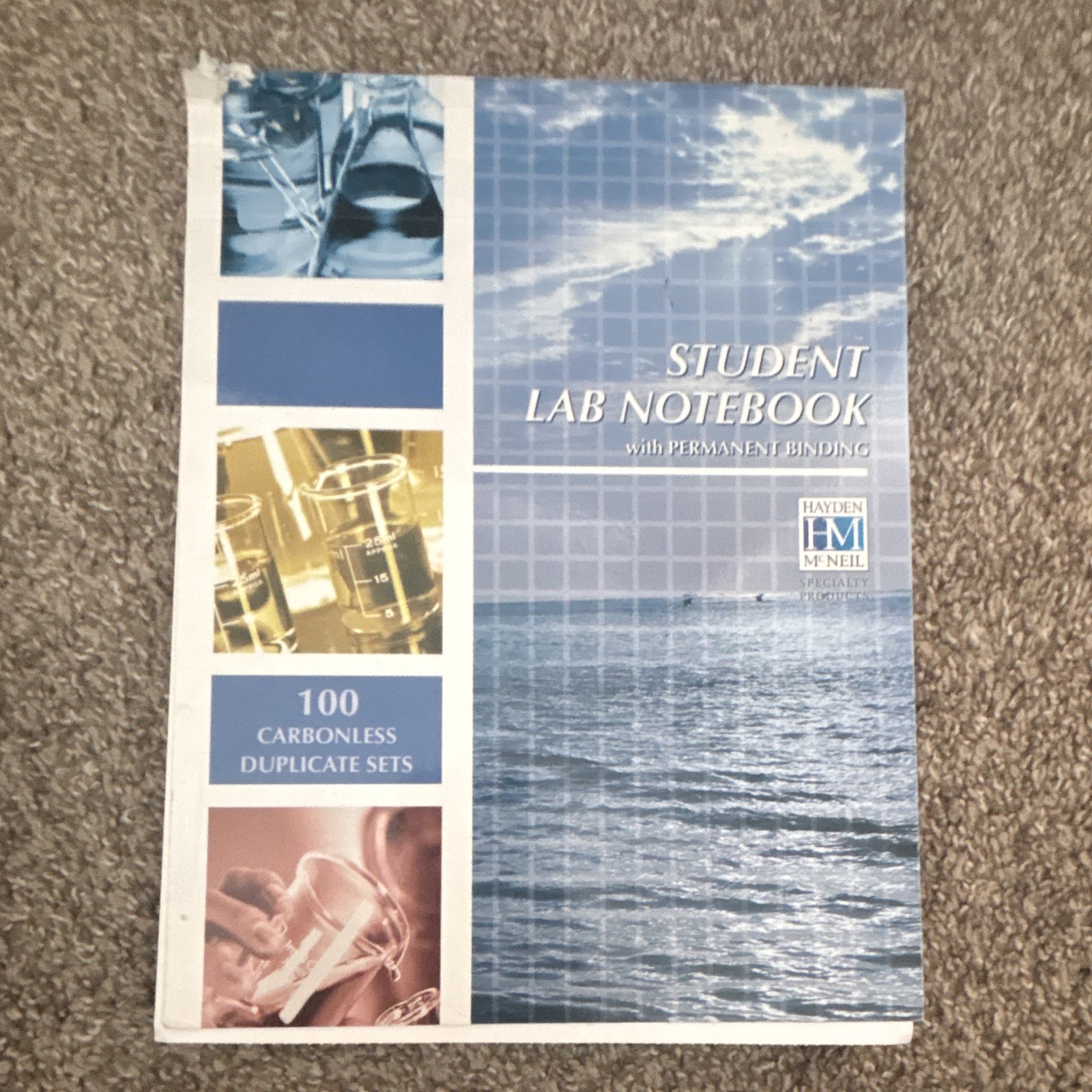 Hayden-McNeil Student Lab Notebook Permanent Binding 100 Carbonless Sets