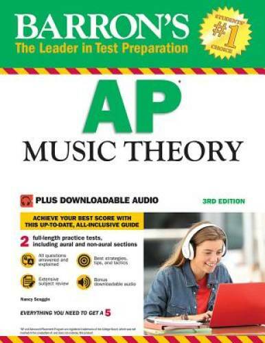 Barron’s AP Music Theory, 3rd Edition: with Downloadable Audio Files – GOOD