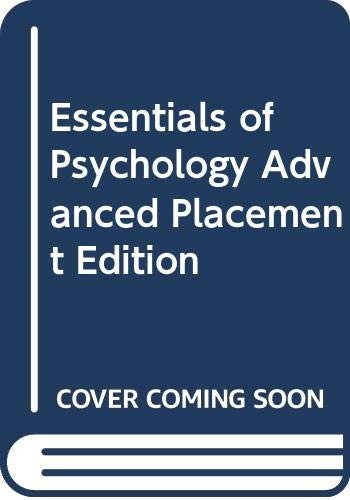 Essentials of Psychology, High School Edition By Nevid, Jeffrey