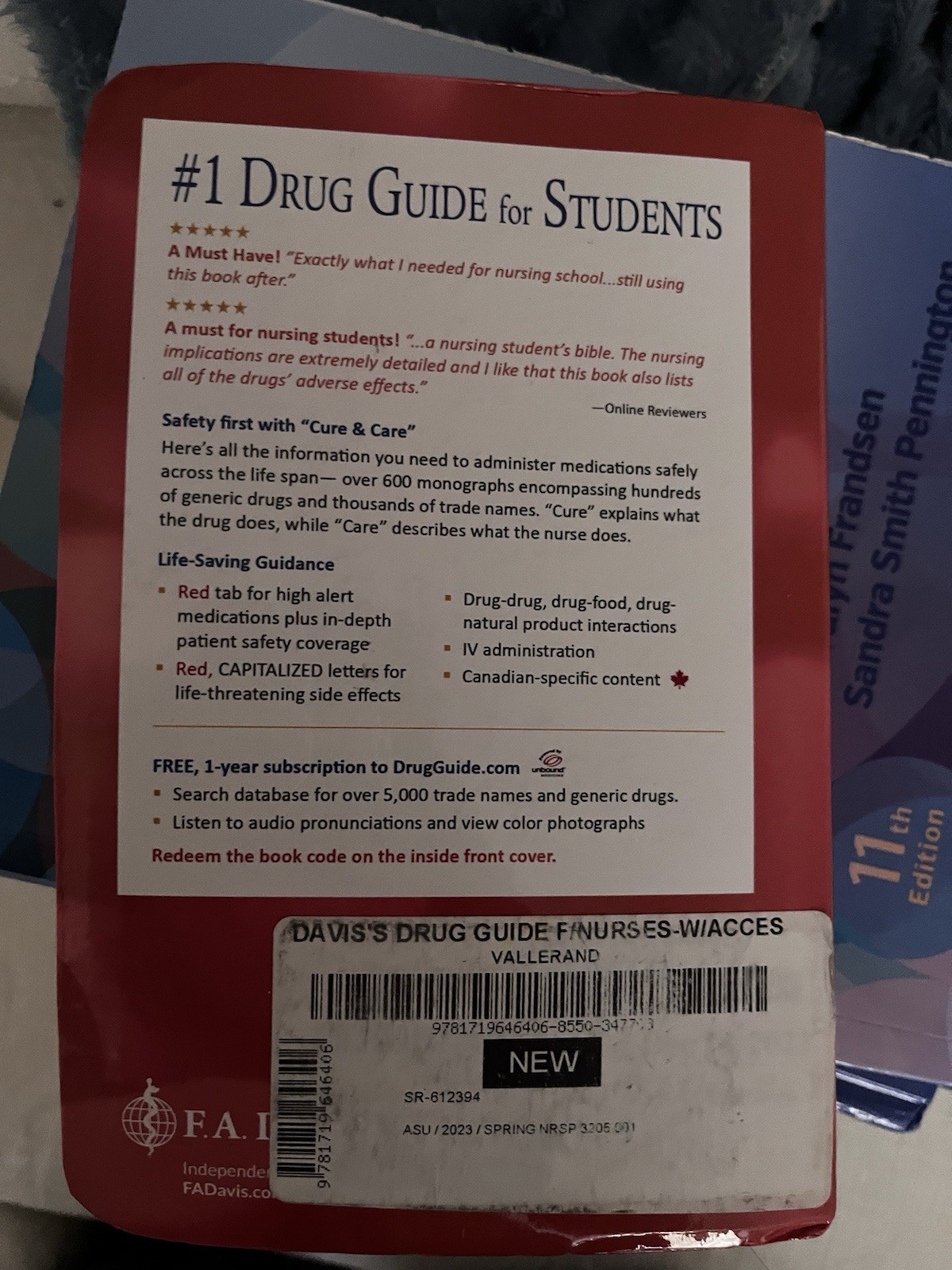 Davis’s Drug Guide for Nurses by April Hazard Vallerand and Cynthia A. Sanoski