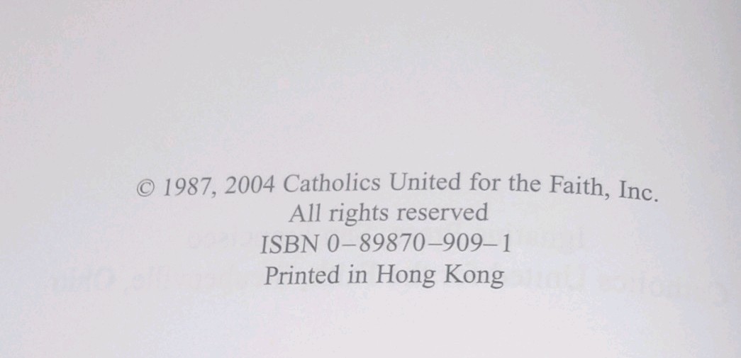 Ignatius Press Following Christ Faith and Life Series Revised Edition Book 2004