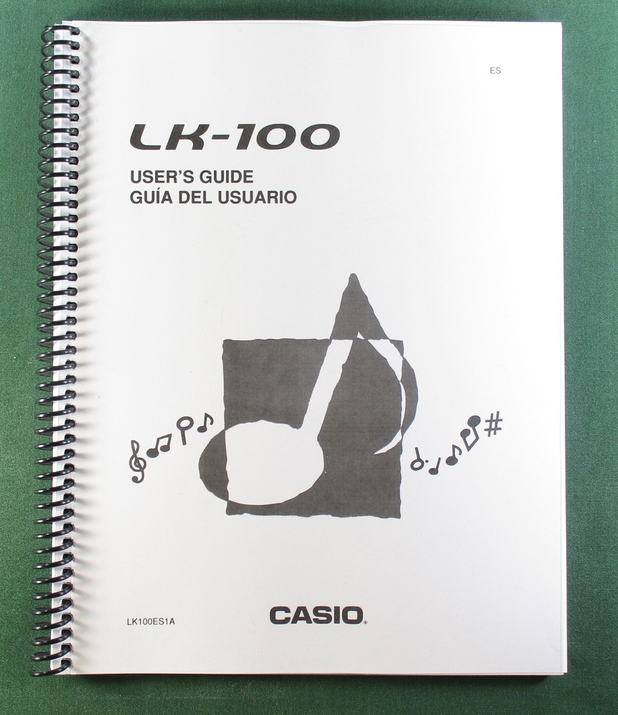 Casio LK-100 Instruction Manual: 40 Pages Coil Bound & Protective Covers!