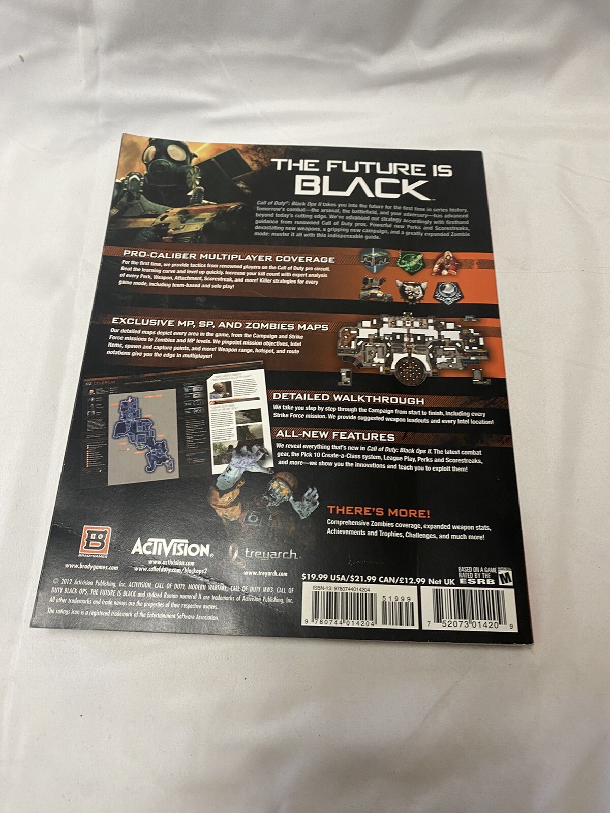 Call of Duty Black Ops II Activision and Brady Games Softcover Guide Book Only
