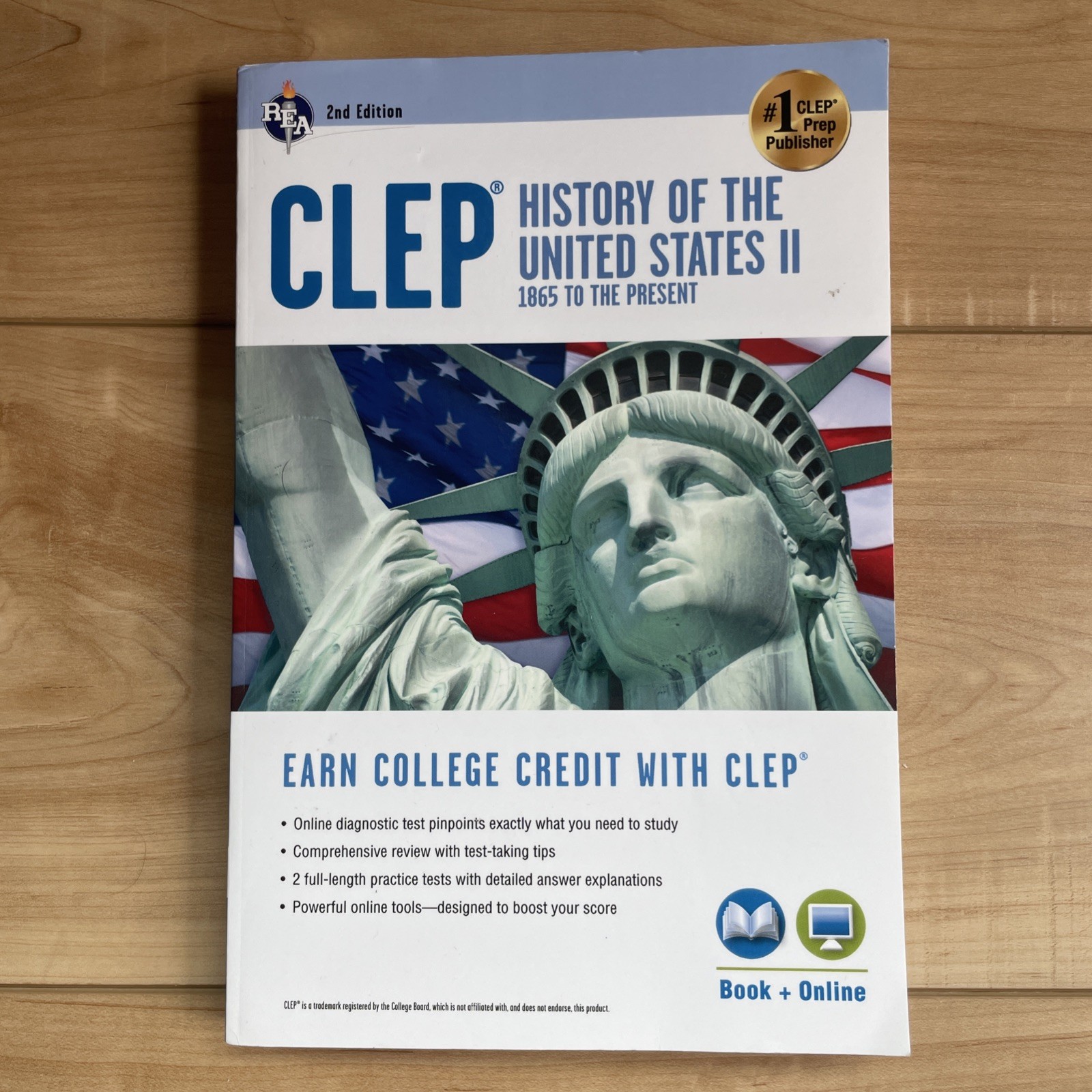 REA CLEP History of the United States 1 (6th ed.) & 2 (2nd ed.)