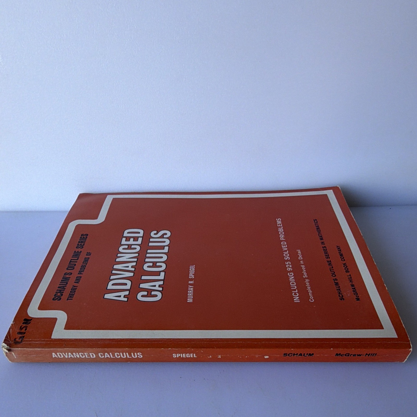 Schaum’s Outline Series Advanced Calculus Murray R. Spiegel PB 1968 400p