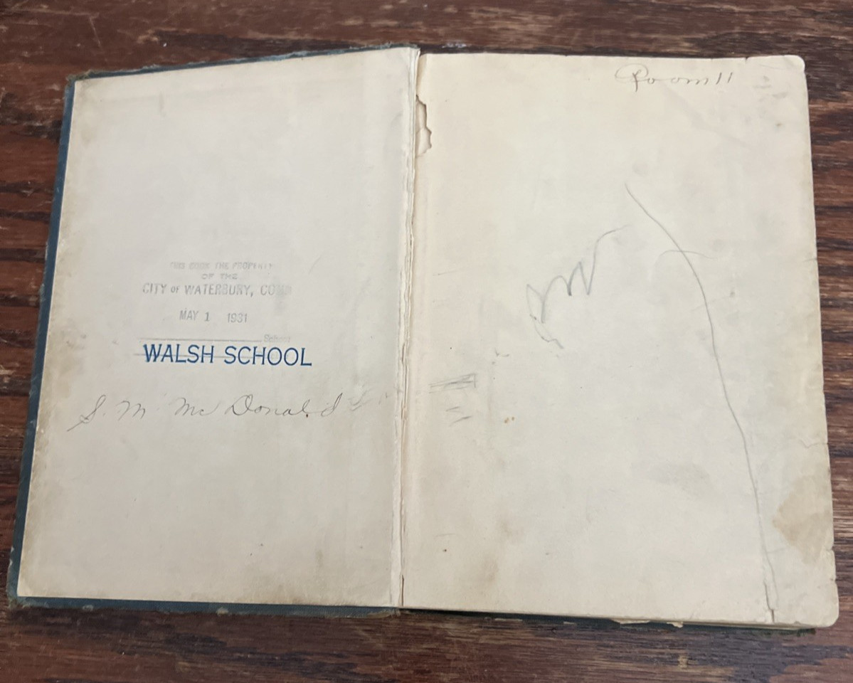 Vintage 1930 Bobbs Merrill Third Reader Baker & Baker Hardcover School Book USA