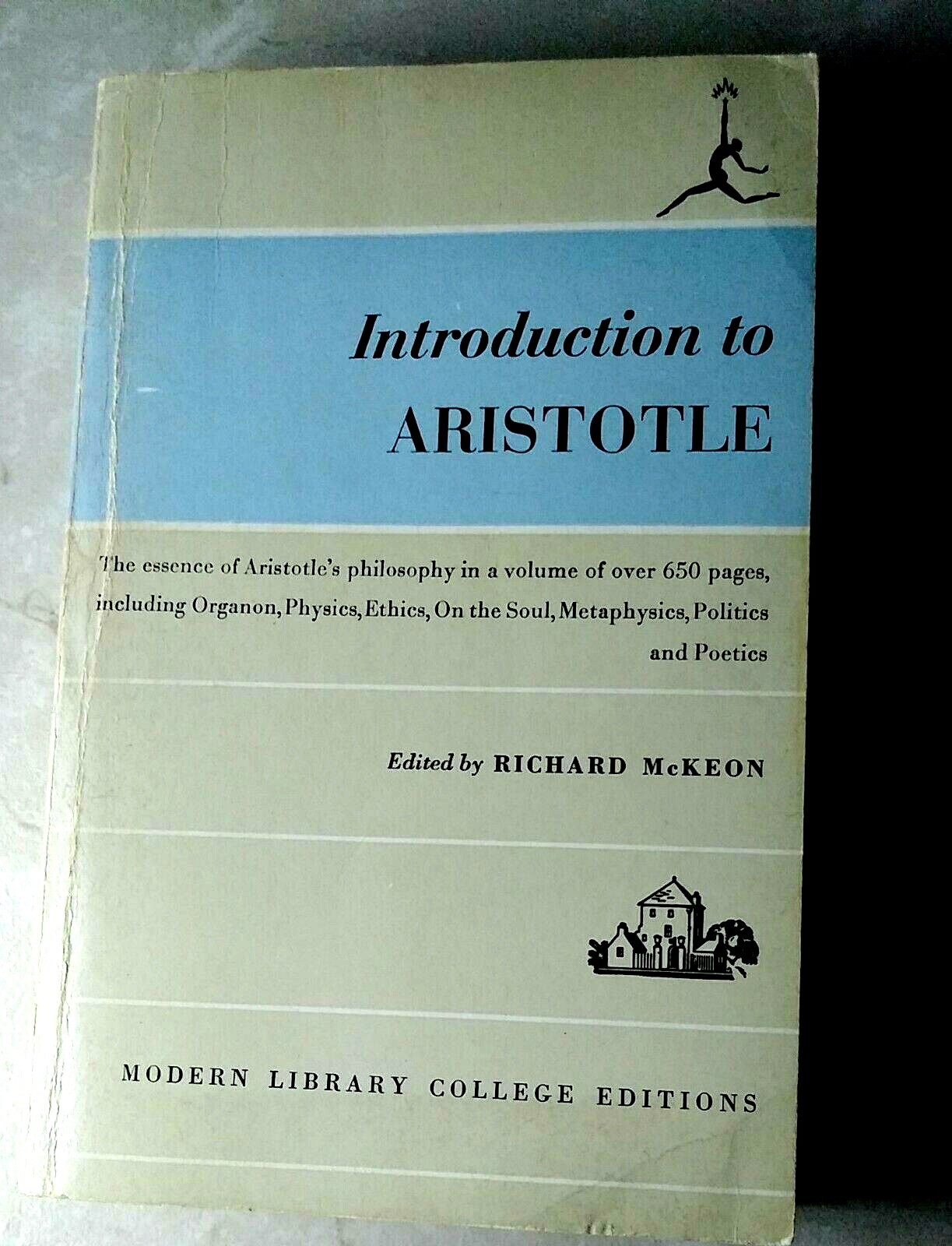 Introduction to Aristotle Richard McKeon SIGNED 1947 Collectible PB