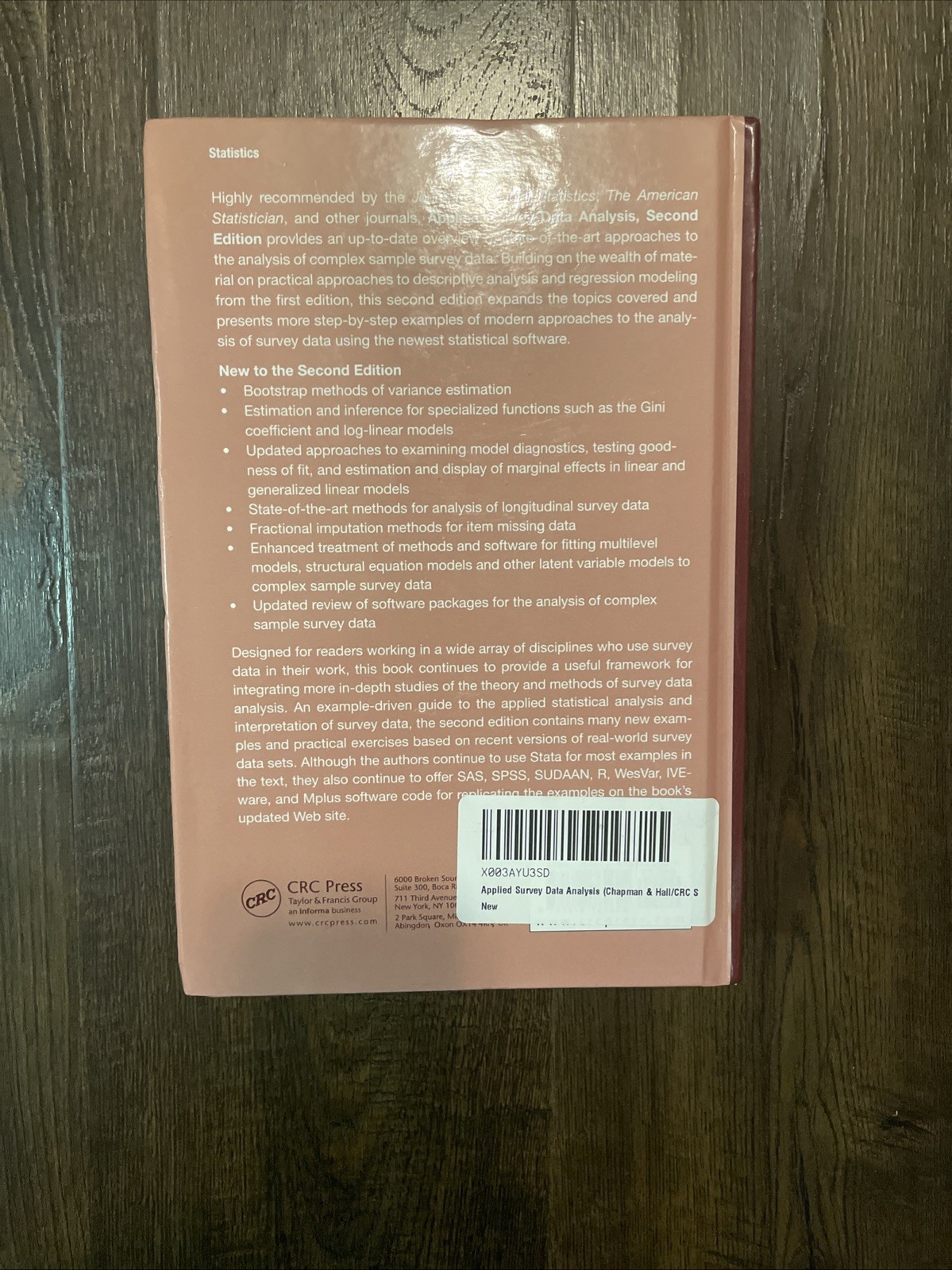 Applied Survey Data Analysis, Hardcover by Heeringa, Steven G.; West, Brady T…